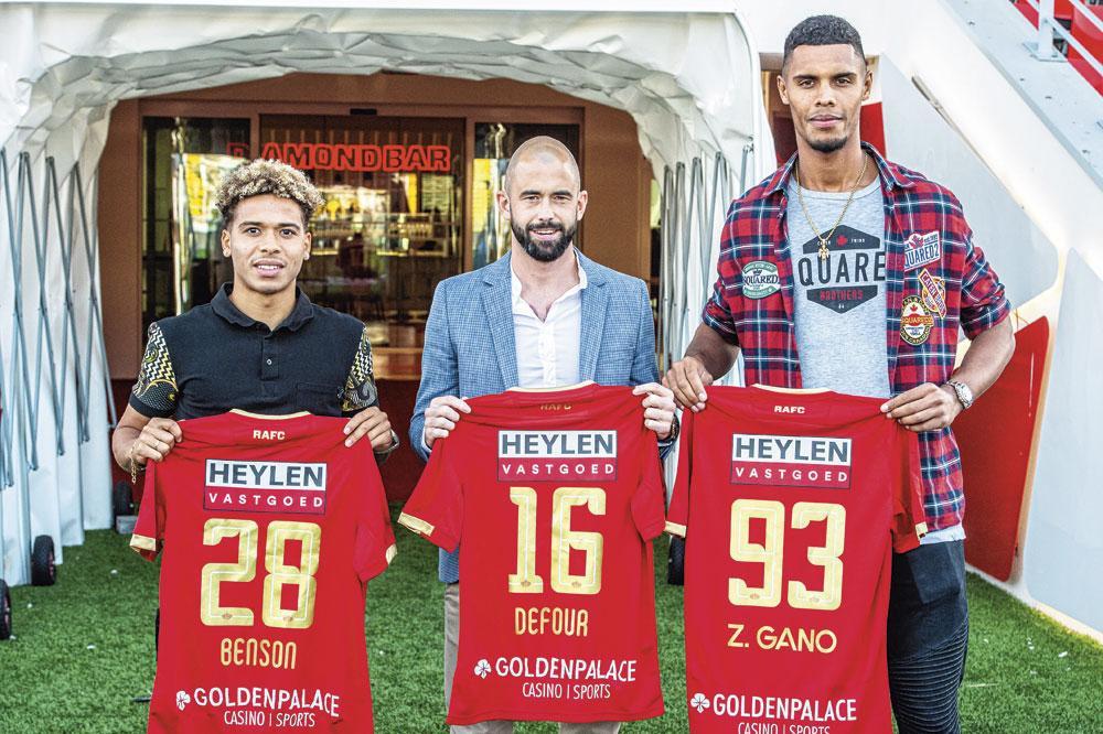 De aanwinsten Manuel Benson, Steven Defour en Zinho Gano bij FC Antwerp.