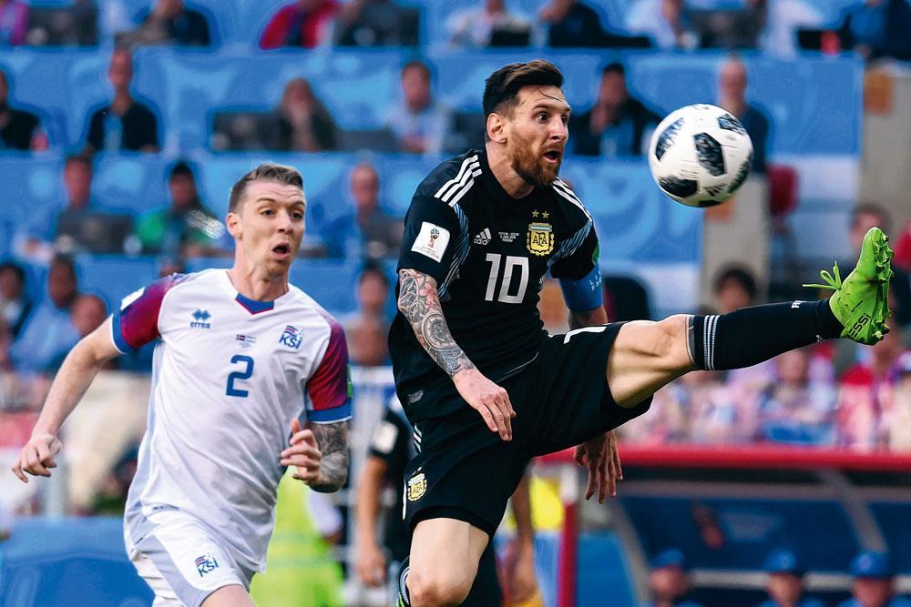 Lionel Messi kon tegen IJsland het verschil niet maken.