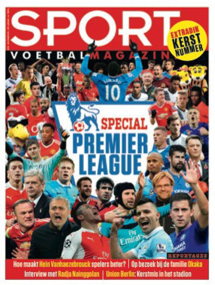 Cover van de Kerstspecial van Sport/Voetbalmagazine.