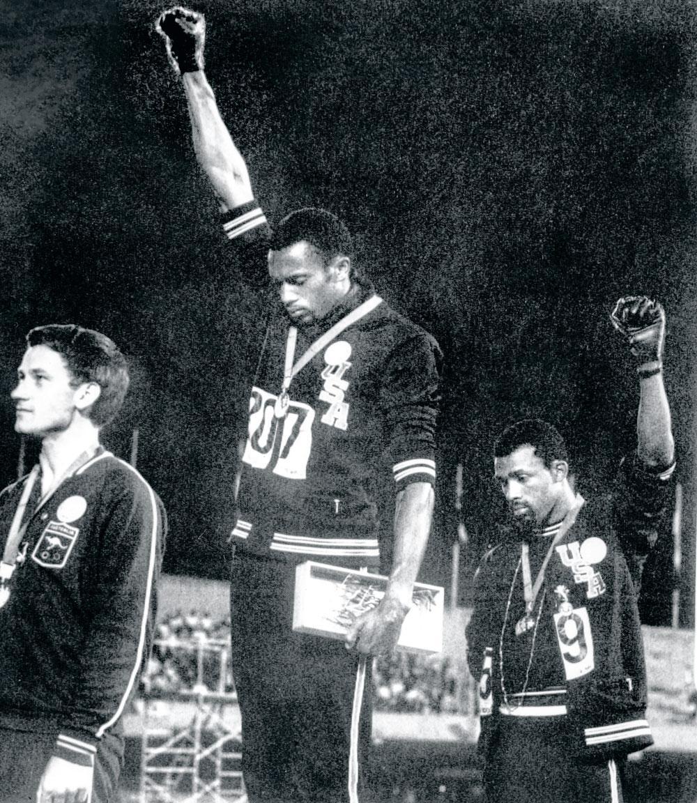 Met hun gebaar kwamen Tommie Smith en John Carlos op voor de rechten van de Afro-Amerikanen in de Verenigde Staten.