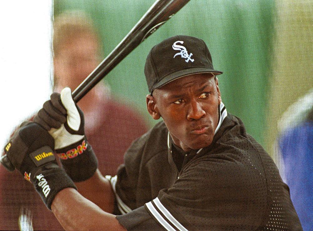 De baseballcarrière van Michael Jordan werd niet echt een succes.