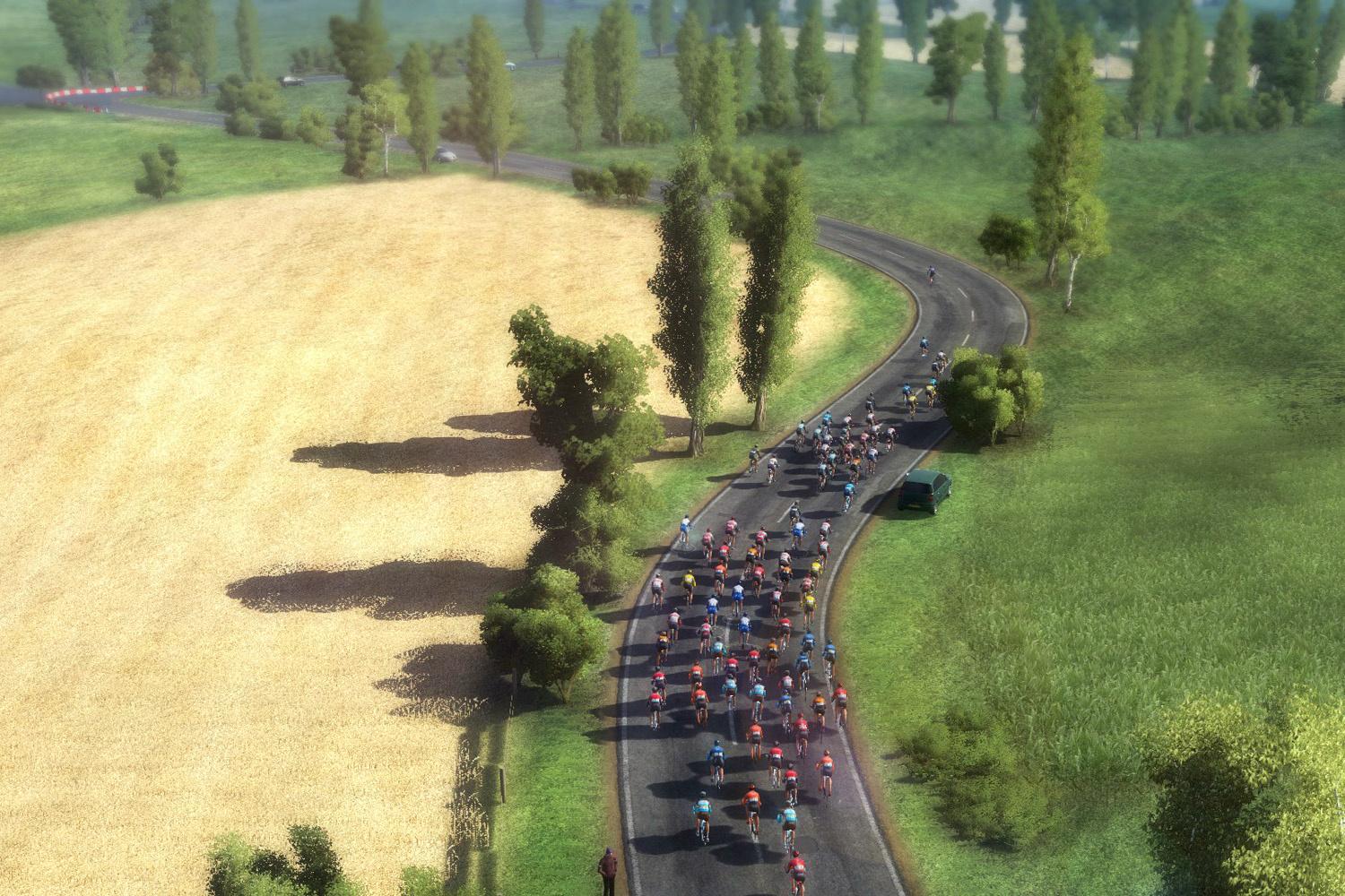 De graphics zijn niet enorm indrukwekkend, maar koersen in 3D gaat perfect