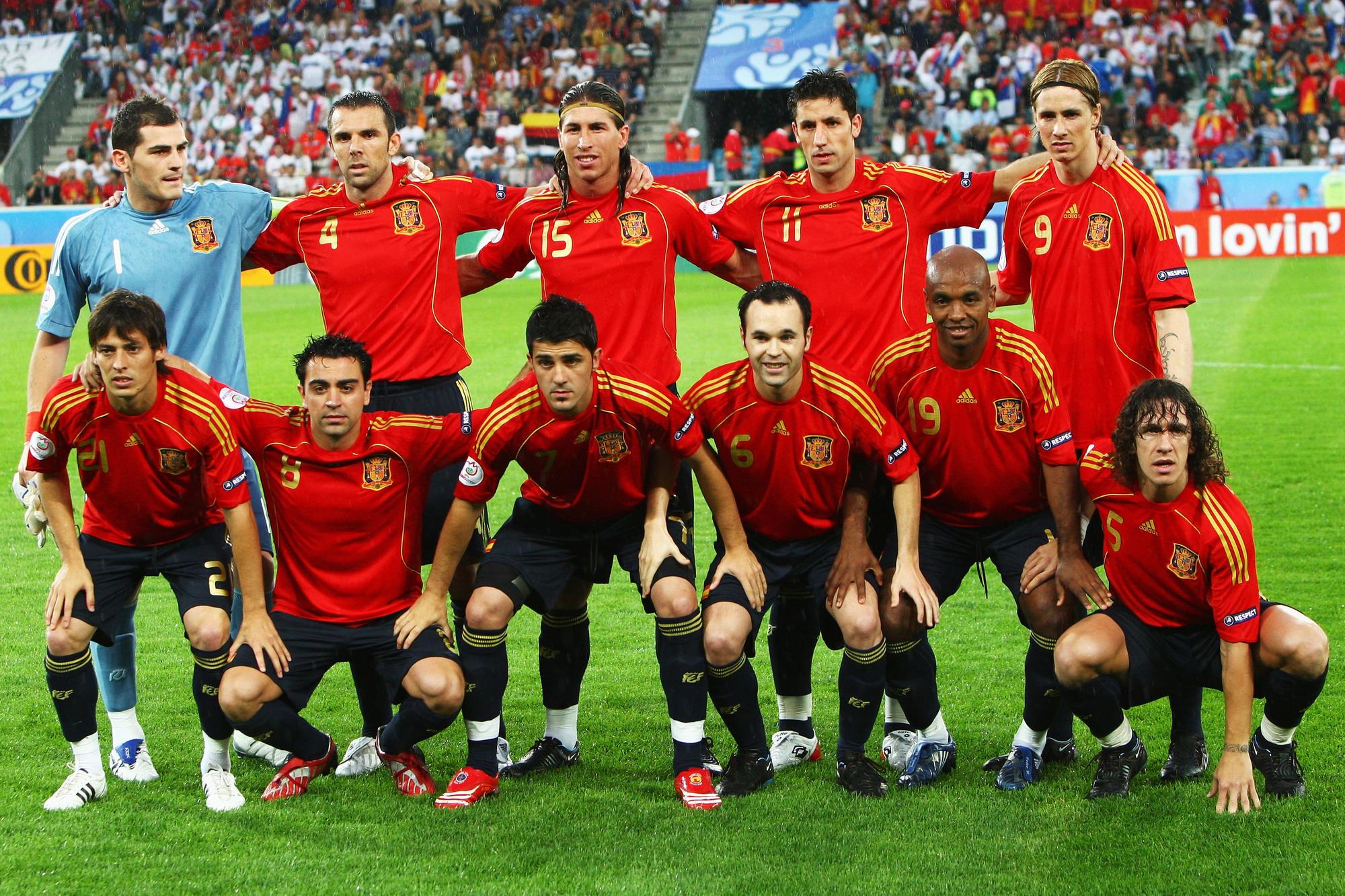 Het Spanje dat Rusland een demonstratie gaf in de eerste groepswedstrijd op het EK 2008
