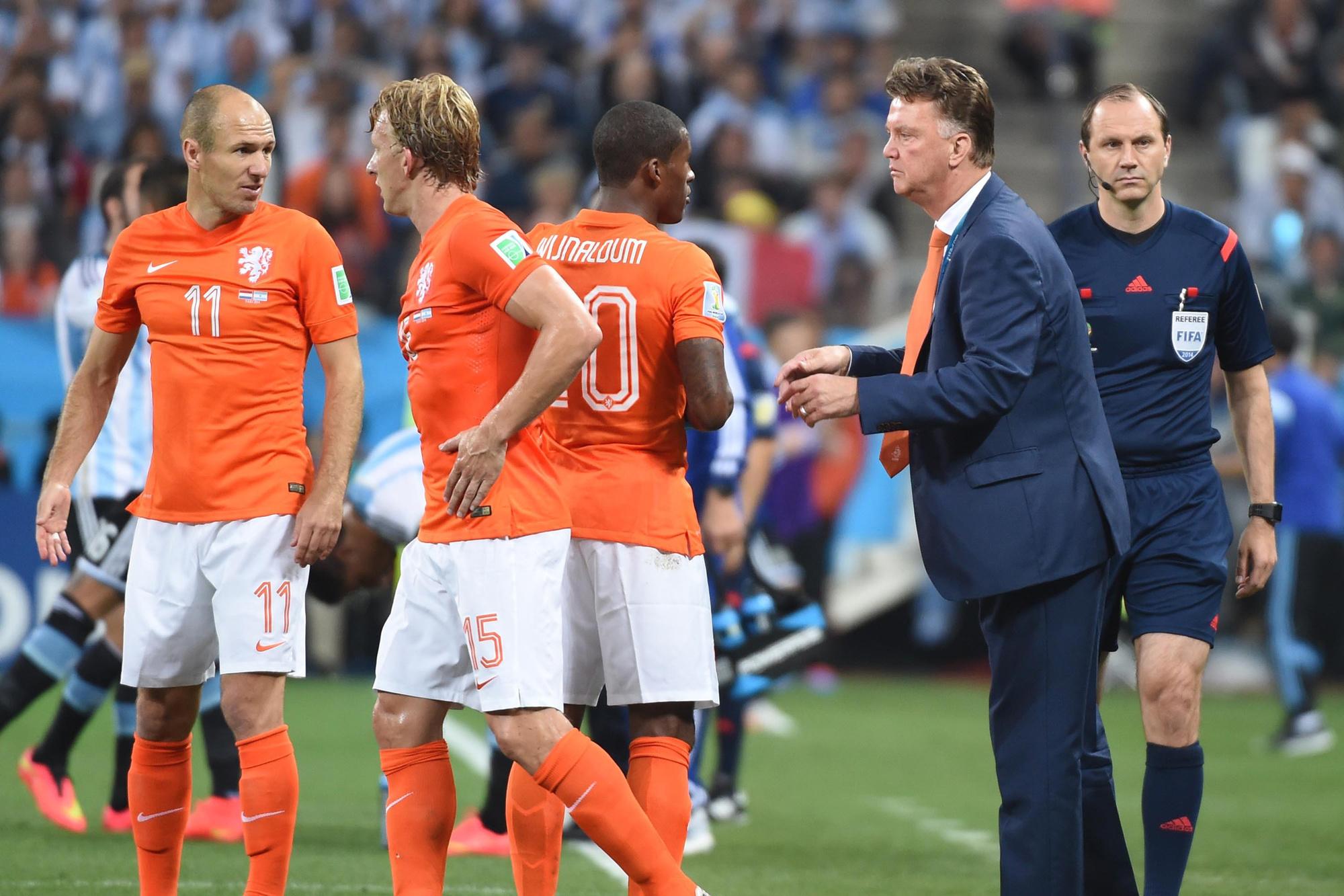 Louis van Gaal leidde in 2014 Oranje naar een derde plaats op het WK in Brazilië