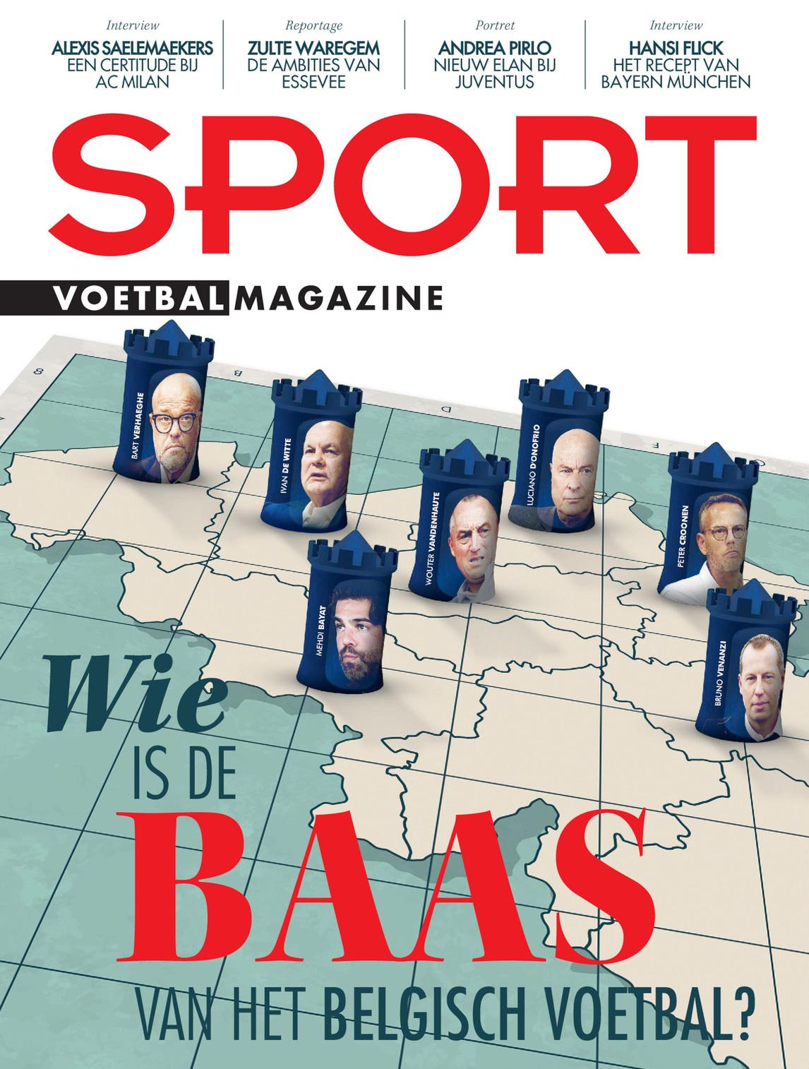 Deze week in Sport/Voetbalmagazine: de baas van het Belgisch voetbal, Alexis Saelemaekers en 75 jaar Eupen