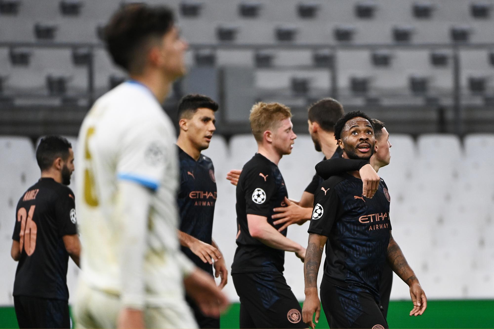 City ging in de Champions League eenvoudig voorbij Marseille