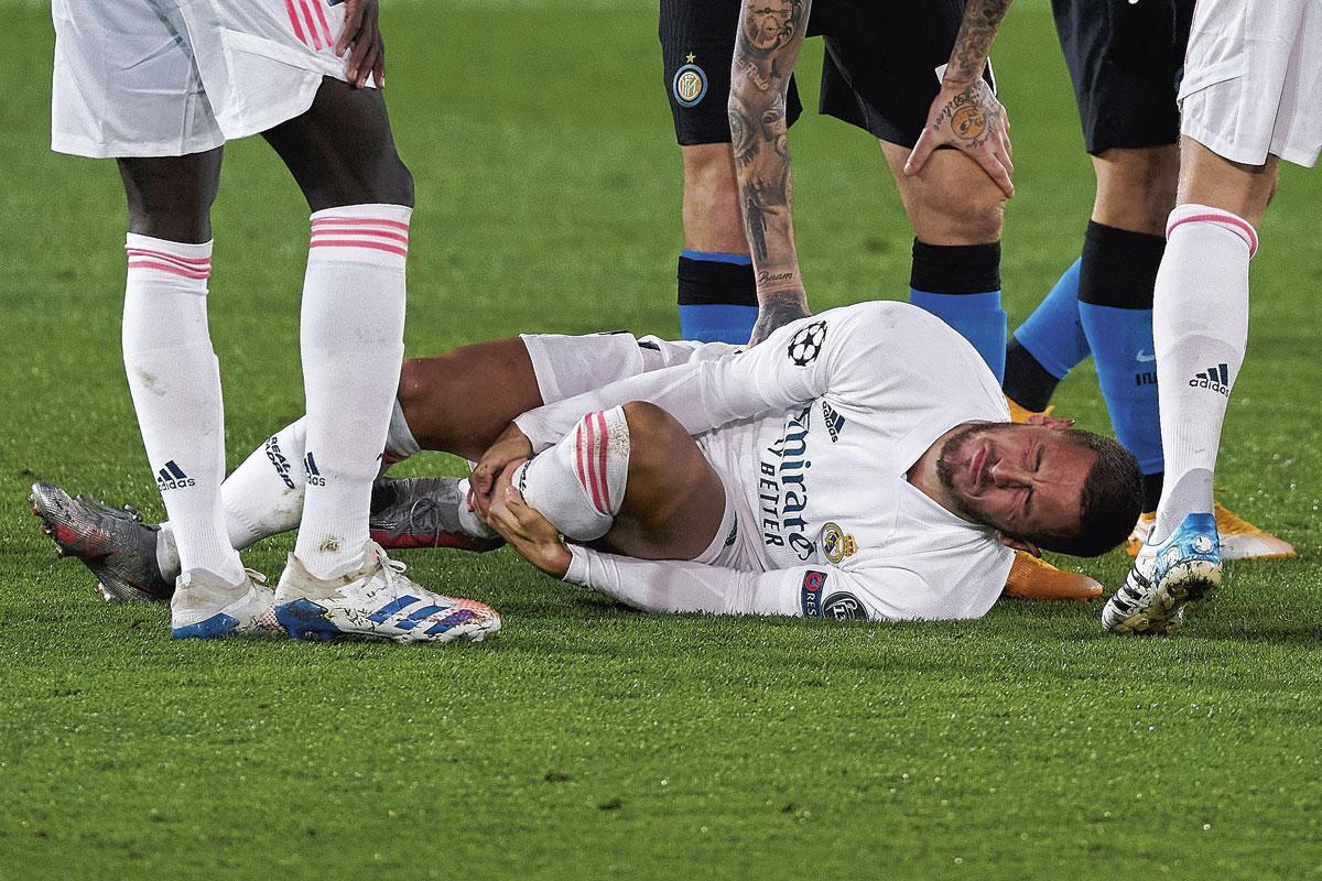 Eden Hazard werd bij Real ook al afgeremd door blessures.
