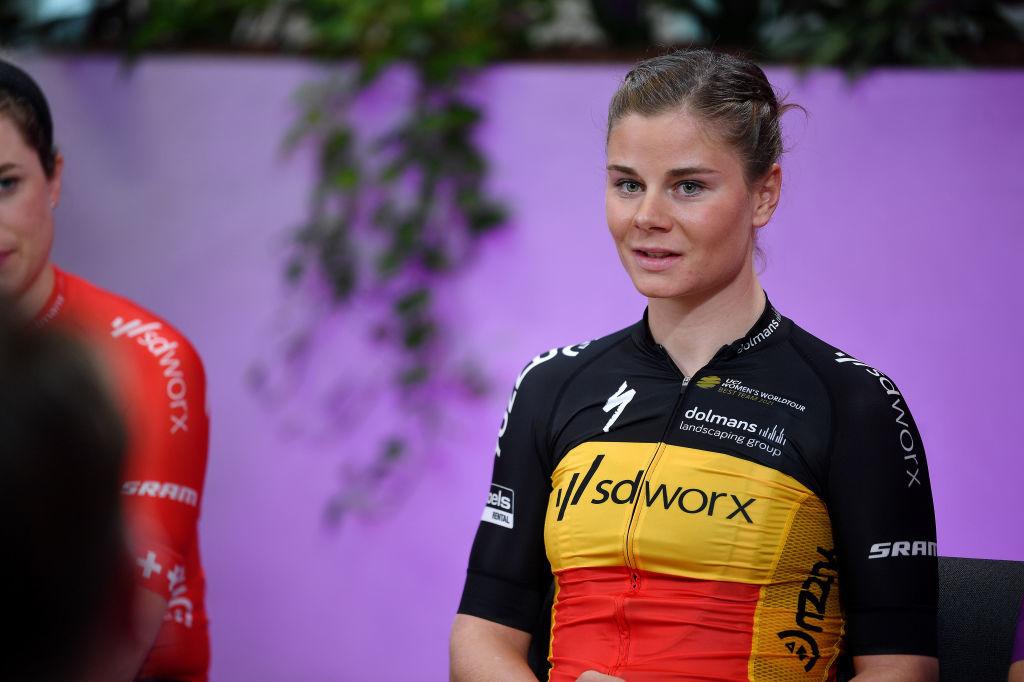 Lotte Kopecky, une autre championne de Belgique qui méritera qu'on suive son évolution en 2022.