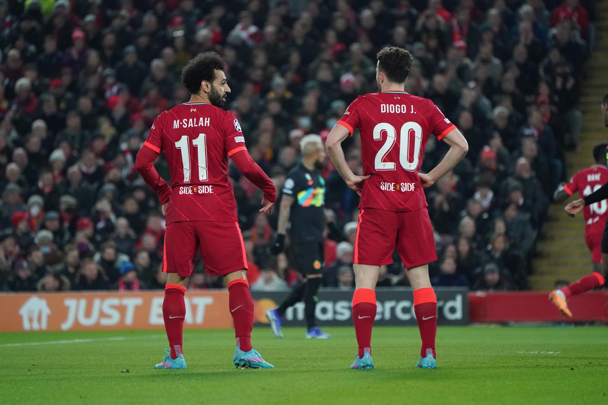 Diogo Jota accompagne désormais plus souvent Mo Salah et Sadio Mané au sein de l'attaque de Liverpool que Roberto Firmino.