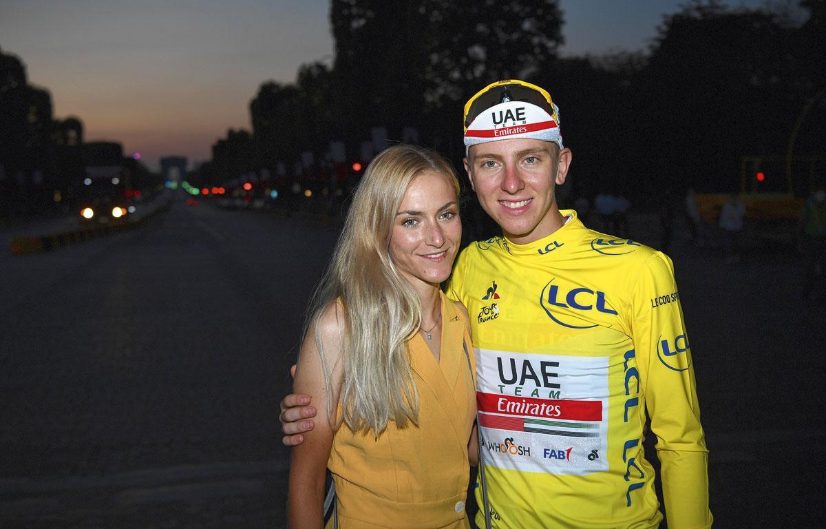Avec sa partenaire Urska, qui est professionnelle chez Team BikeExchange - Jayco.