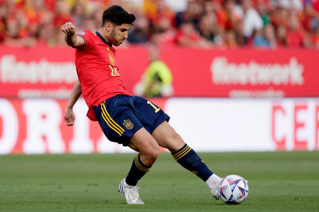 Marco Asensio a marqué le premier but de l'Espagne.