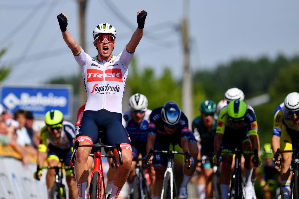 Coup double pour le champion du monde 2019 lors de cette première étape du Tour de Belgique.