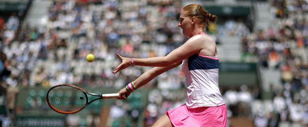 Alison Van Uytvanck,le 30 mai 2015 à Roland Garros