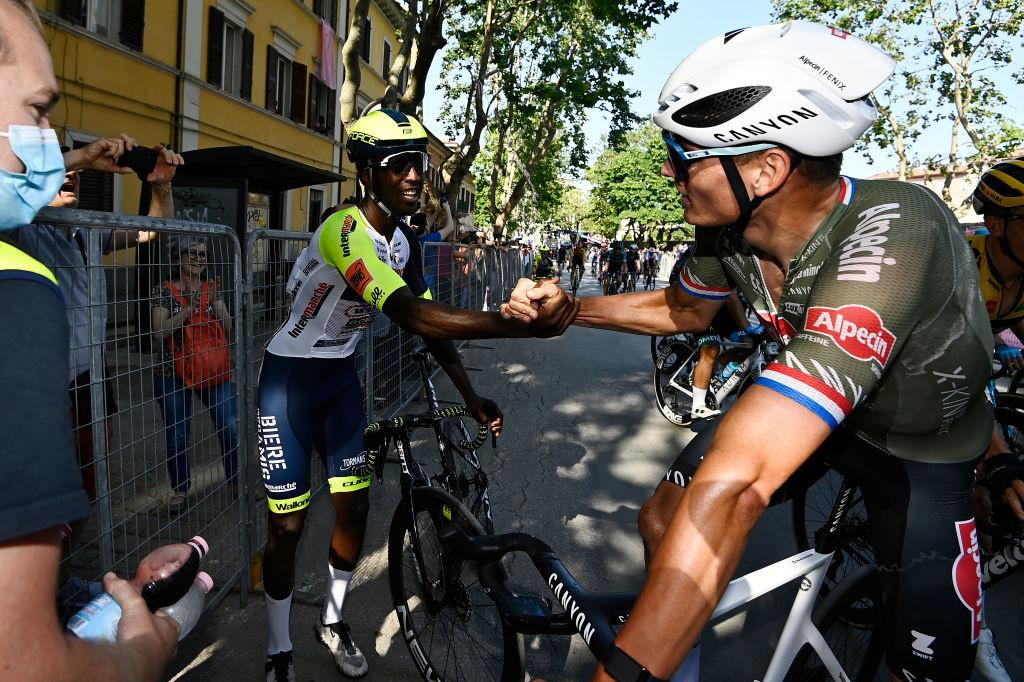 Biniam Girmay et Mathieu van der Poel se seront livrés quelques beaux duels sur ce Giro.