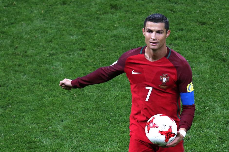 Cristiano Ronaldo avec le Portugal à la Coupe des Confédérations.