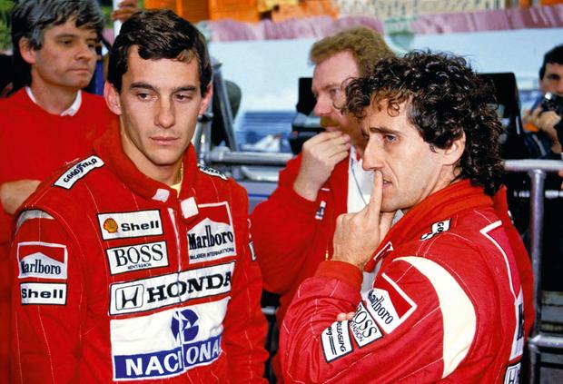 Ayrton Senna et Alain Prost : tout pour la gagne, même s'il faut envoyer l'autre dans le décor.