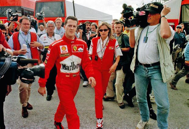 Michael Schumacher, contraint à l'abandon à Jerez de la Frontera.