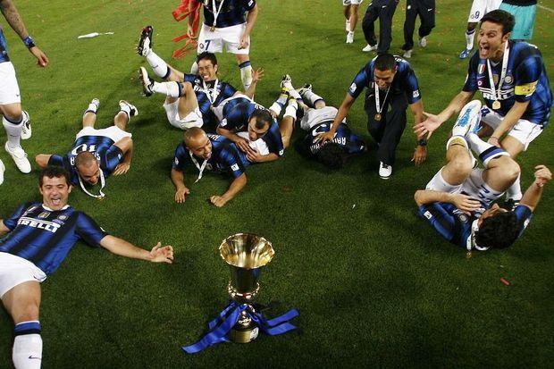 L'Inter remporte la Coppa Italia en 2011 contre Palerme au Stadio Olimpico (3-1).