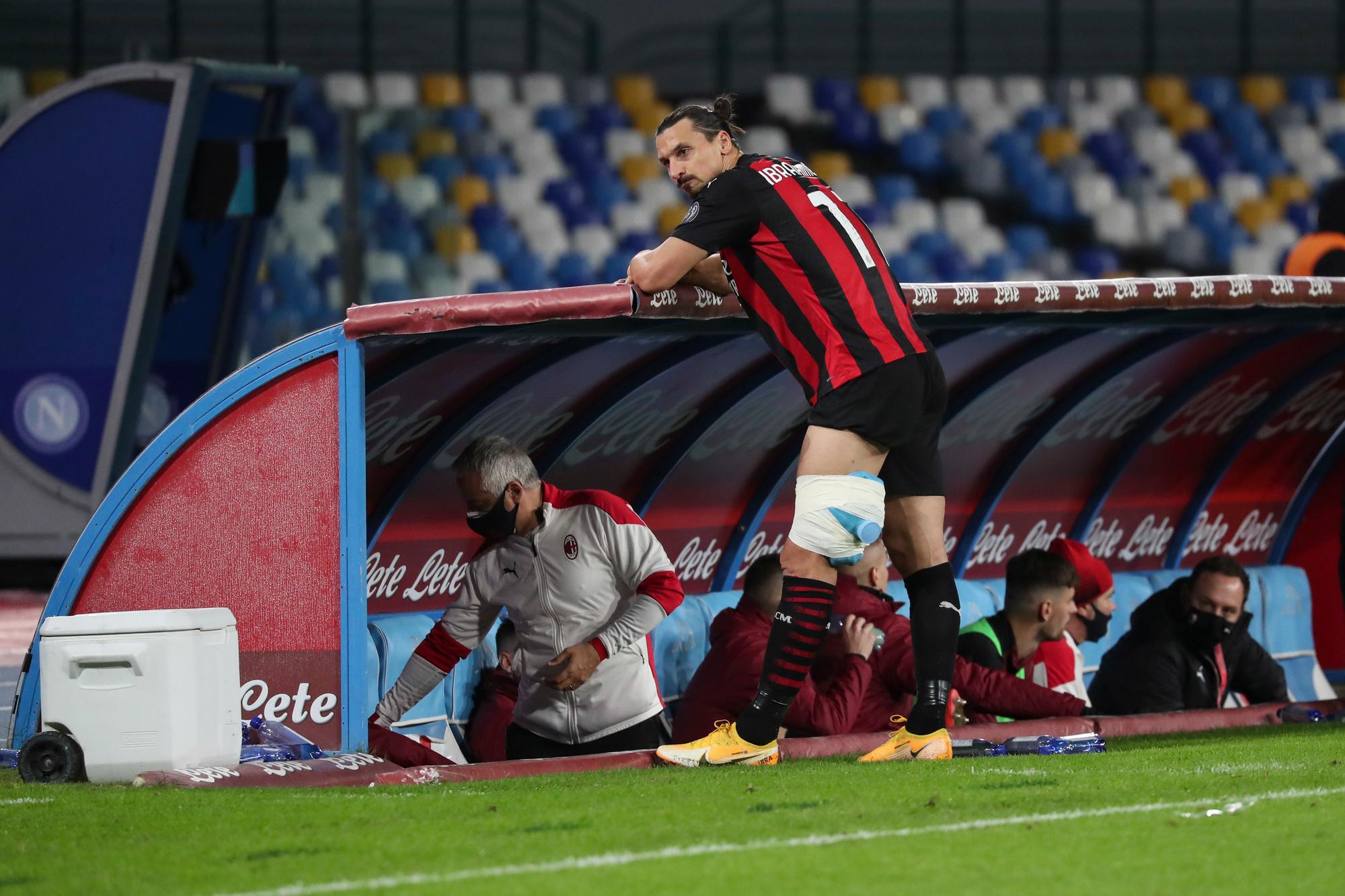 Légèrement blessé, Ibra va rater les prochaines rencontres de l'AC Milan.