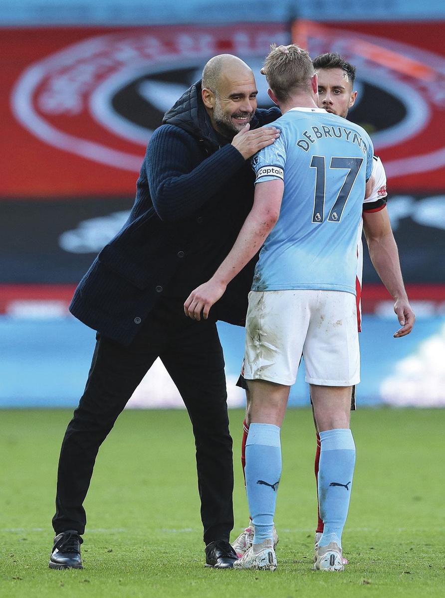 Quand c'est possible, Pep Guardiola tente d'épargner son joueur le plus important.