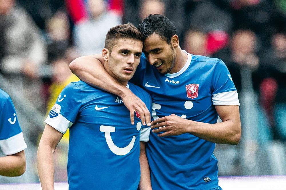 Dusan Tadic et Nacer Chadli s'entendaient comme larrons en foire à Twente.