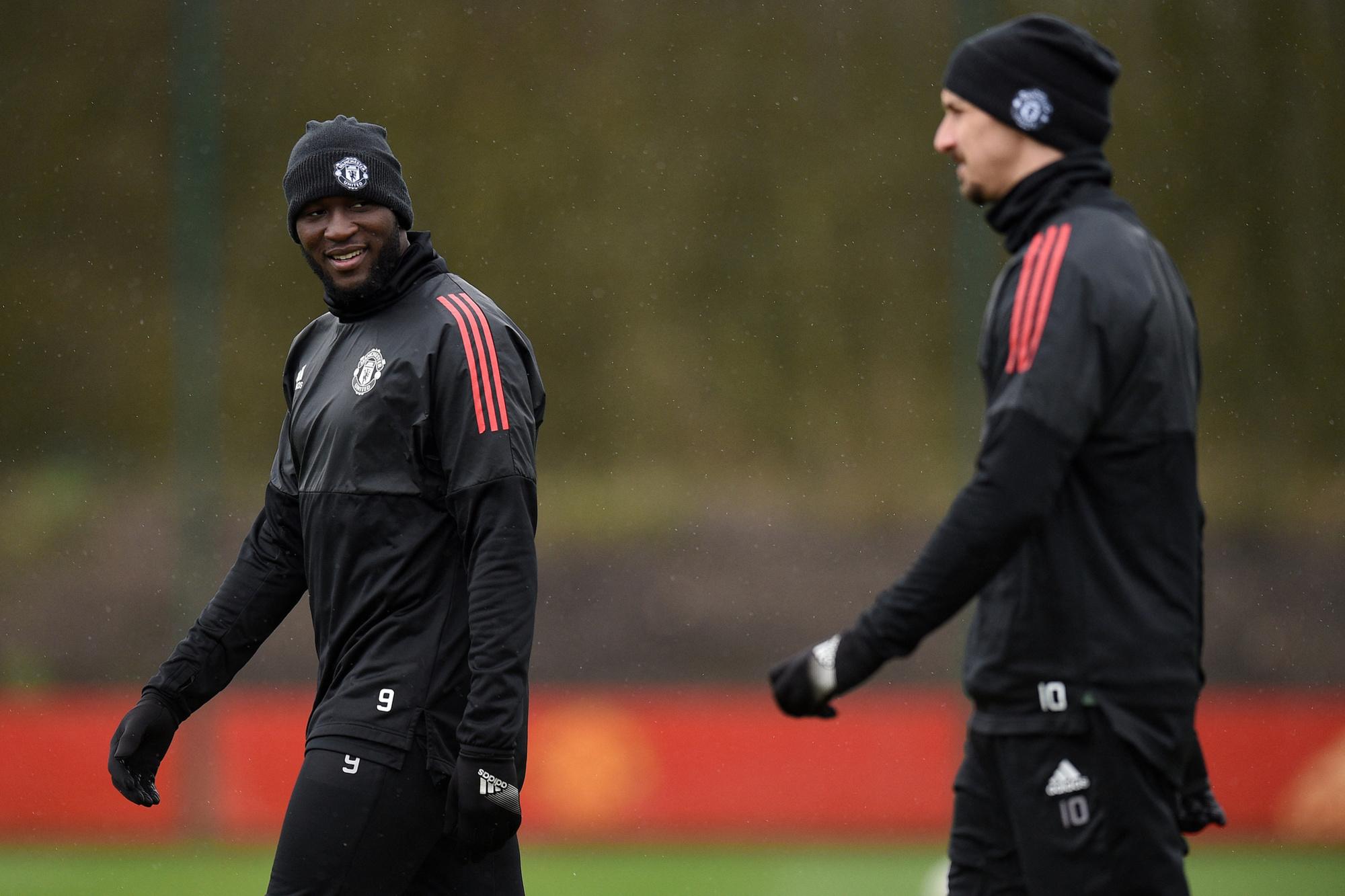 Romelu Lukaku et Zlatan Ibrahimovic, équipiers et concurrents à ManU.