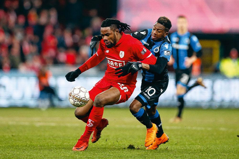 Christian Luyindama aux prises avec Abdoulay Diaby lors de Standard-Bruges (1-1) le 25 février dernier.