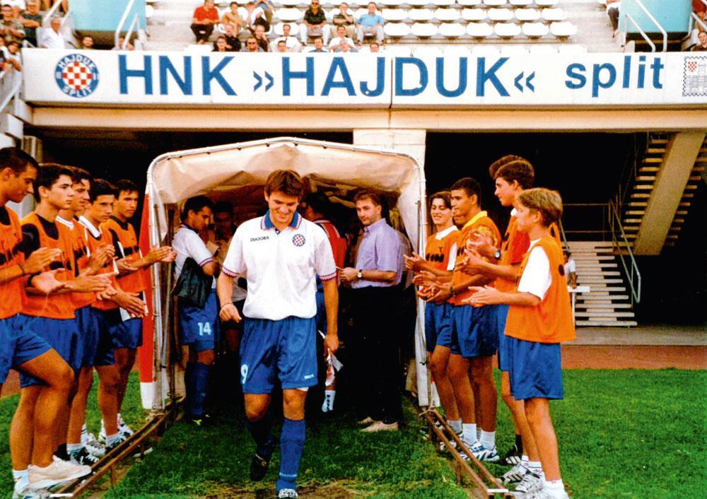 Le jeune Ivan sous le maillot d'Hajduk Split.