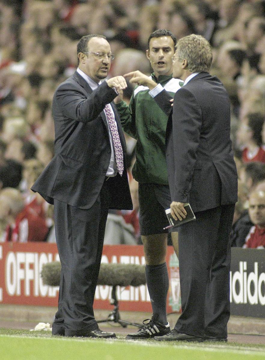 Pas d'accord avec Rafa Benitez, alors coach de Liverpool.