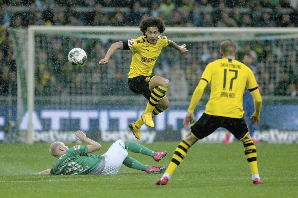Axel Witsel en compagnie du nouveau phénomène du football mondial : Erling Haaland, qui fait fureur depuis ses débuts au Borussia Dortmund.