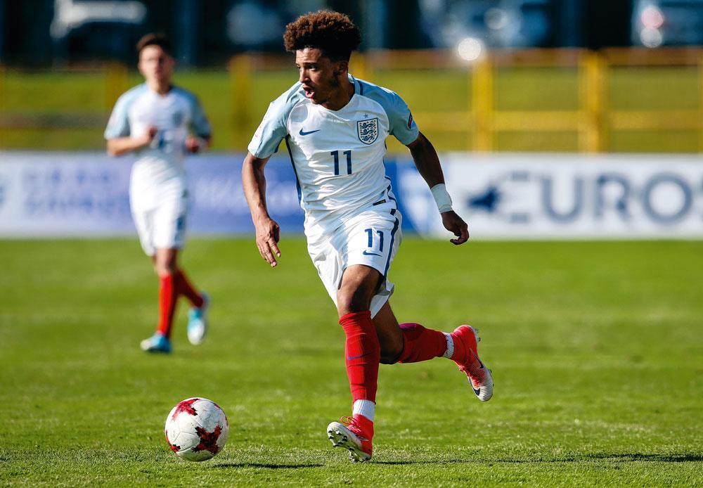 Jadon Sancho : l'un des rares internationaux chez les jeunes à évoluer à l'étranger.