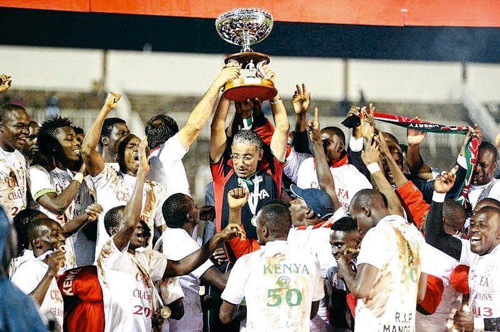 Avec le Kenya, Amrouche a remporté la Coupe de l'Afrique de l'Est 2013.