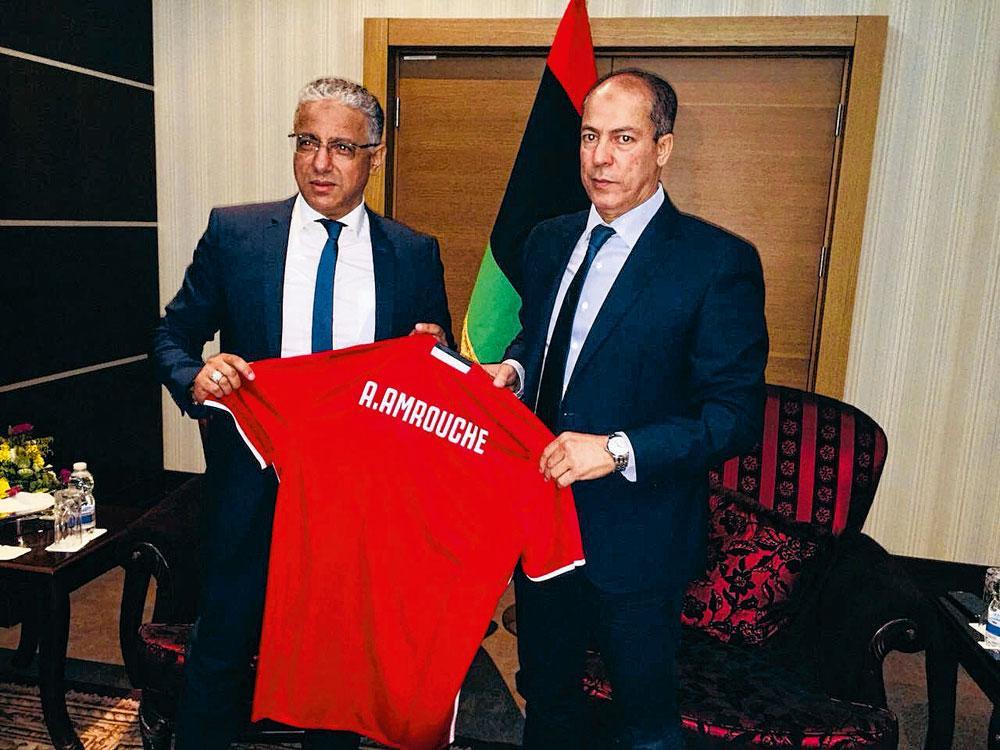 Aujourd'hui, Amrouche est sélectionneur de la Lybie.