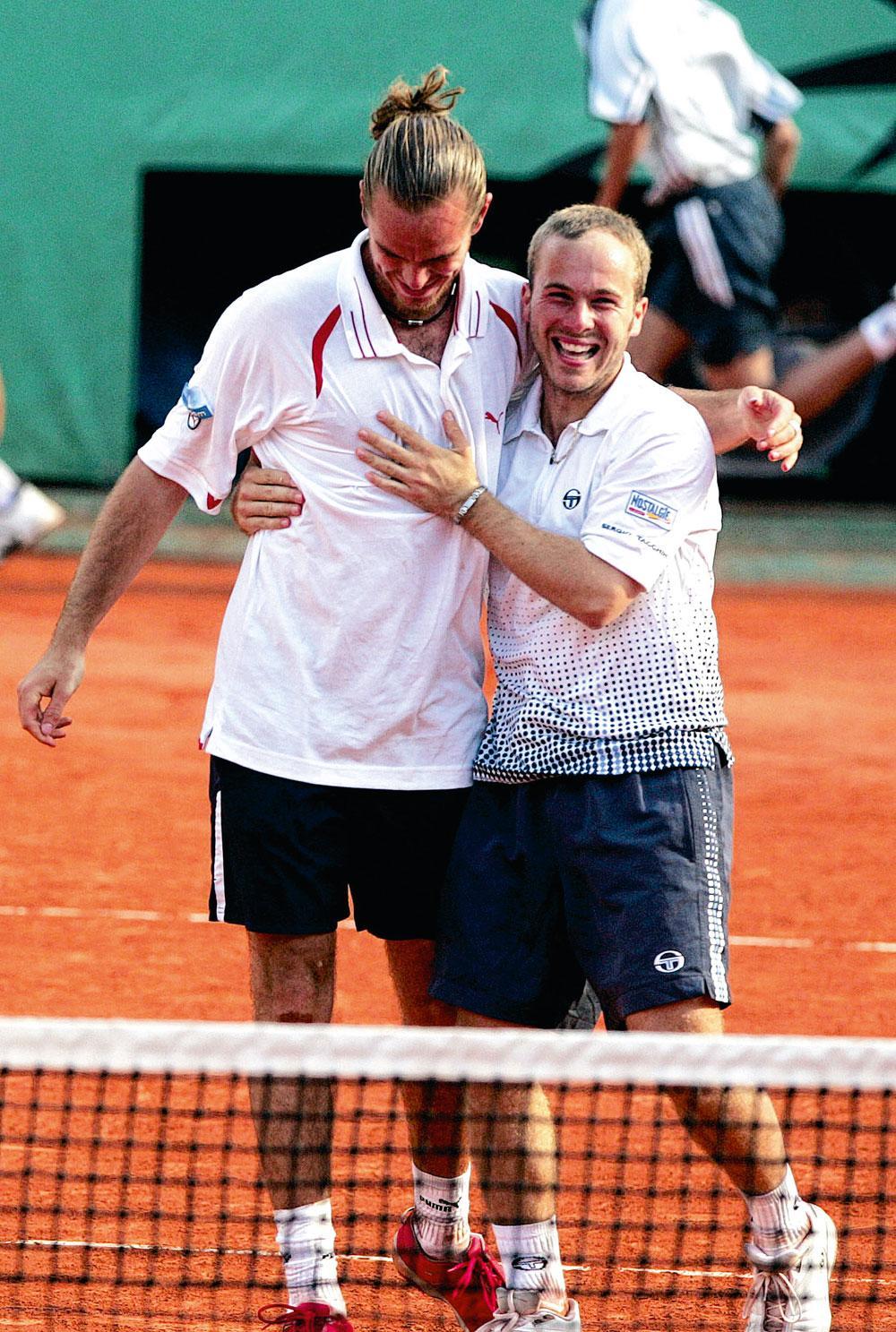 Victoire en double à Roland-Garros avec Xavier Malisse.