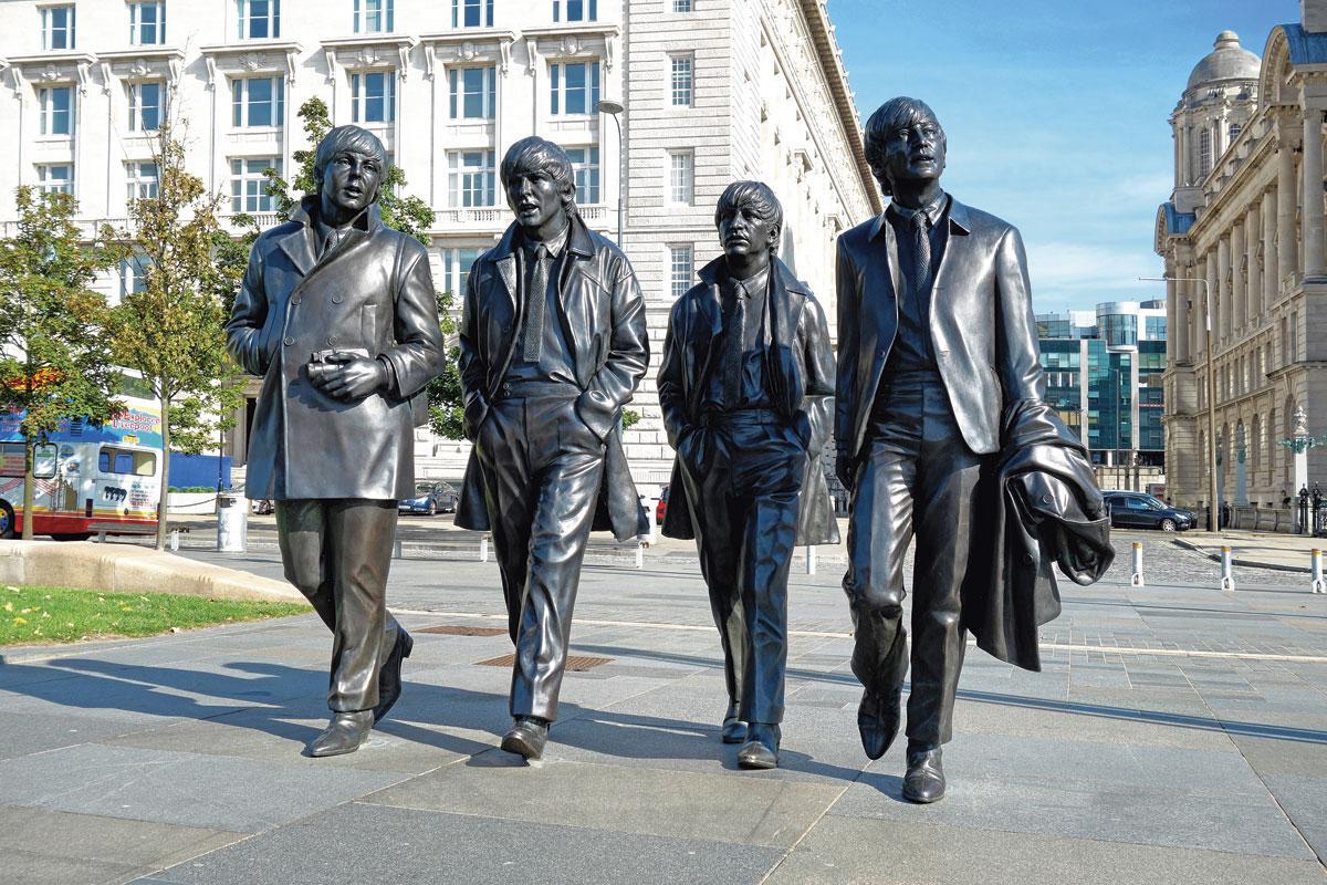Les Beatles, le groupe légendaire de la ville de Liverpool.