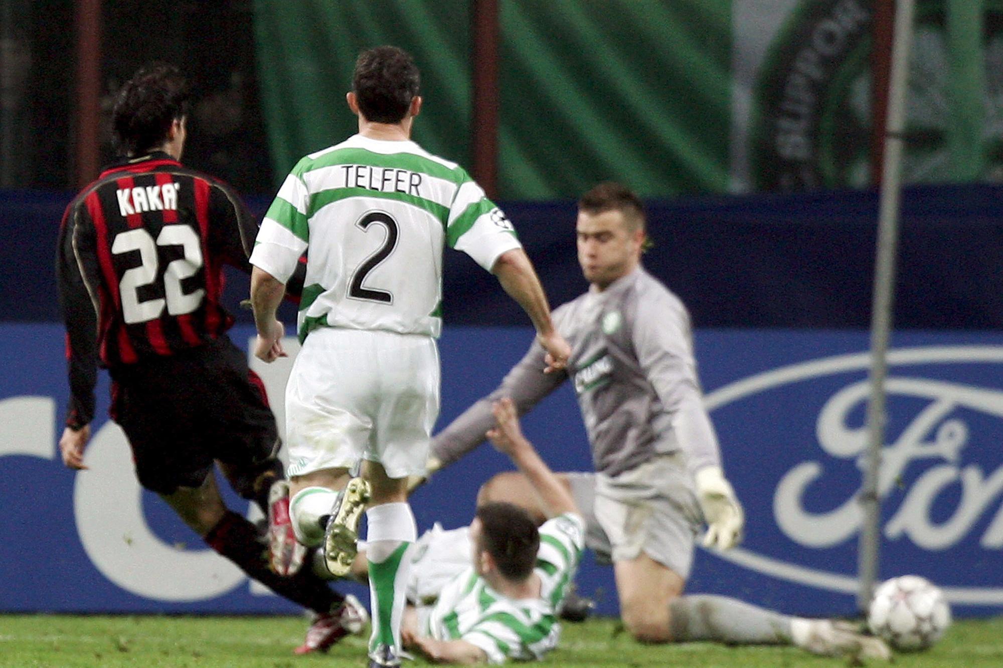 Kaká trompe Boruc du Celtic, en huitièmes de finale.