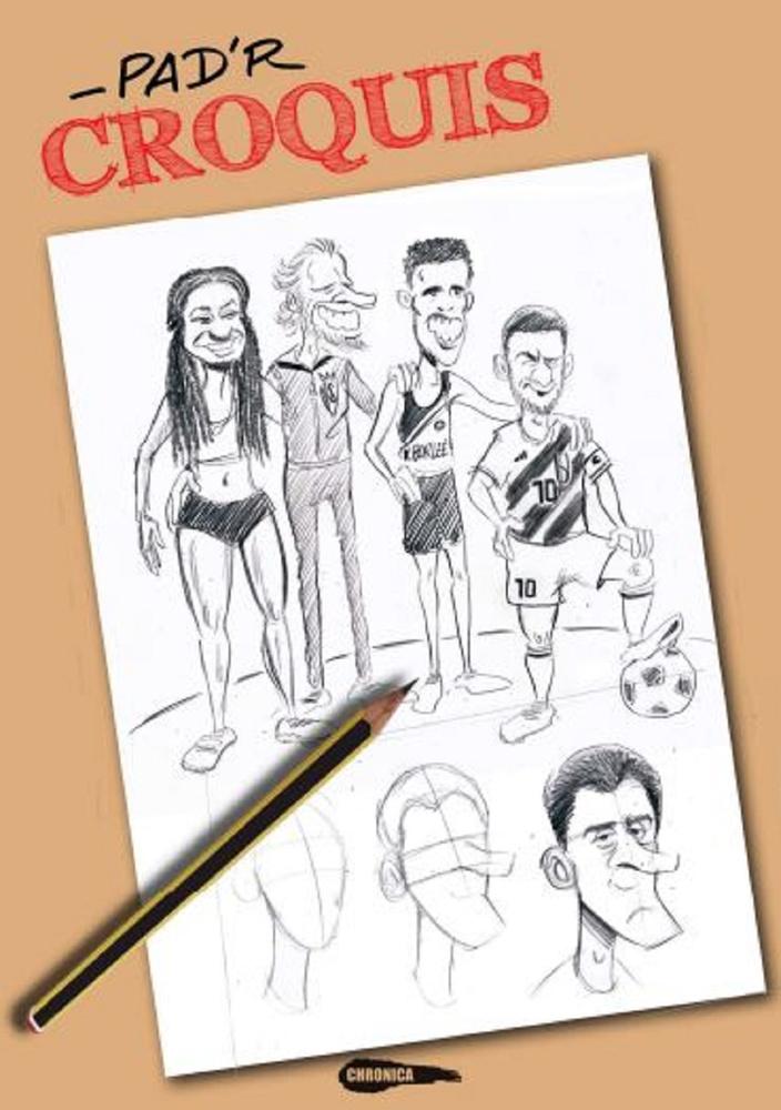 Le nouveau livre de Pad'R pour apprendre à croquer nos sportifs belges