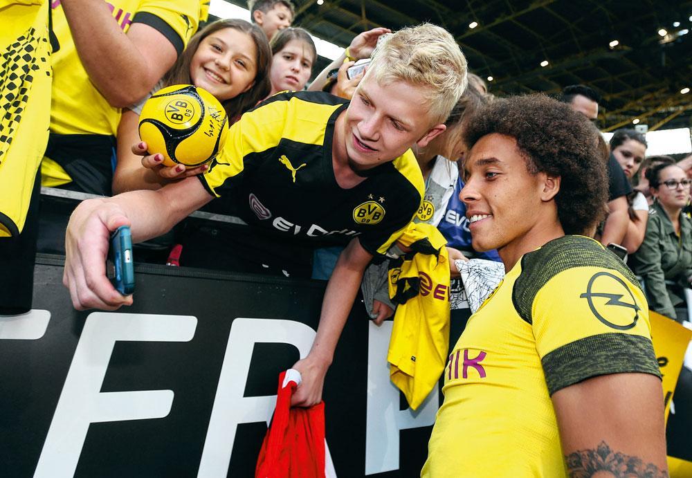 Axel Witsel est d'ores et déjà adopté par les fans du Borussia.