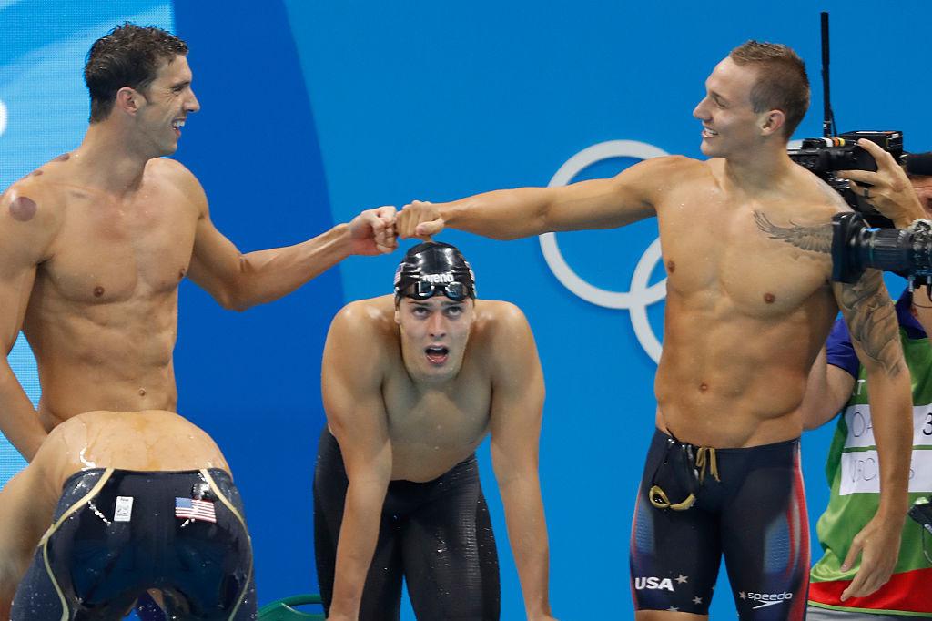 Michael Phelps et Caeleb Dressel ont été équipiers aux JO de Rio lors du relais par équipe.