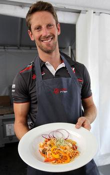 Romain Grosjean, pilote professionnel et cuisinier amateur