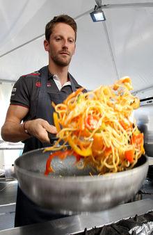 Romain Grosjean, pilote professionnel et cuisinier amateur