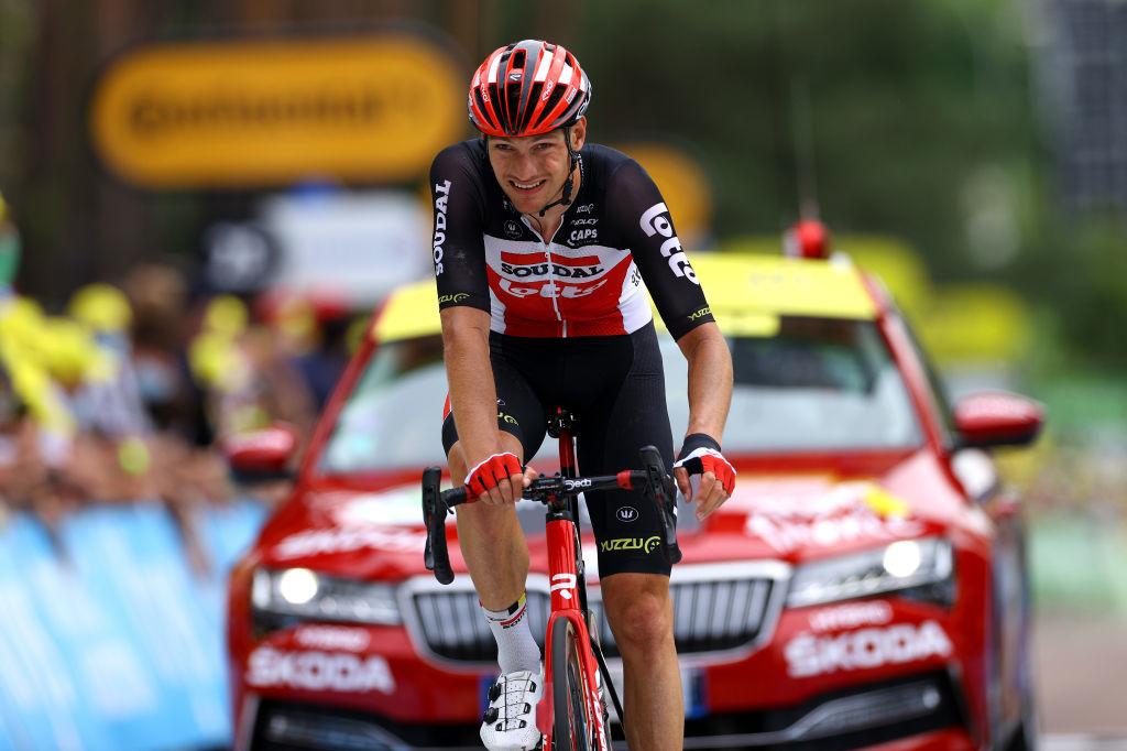 Brent Van Moer est l'autre promesse de Lotto-Soudal. A 23 ans, il s'est imposé sur une étape du Dauphiné Libéré cette année et avait manqué de peu une victoire d'étape sur le Tour de France.