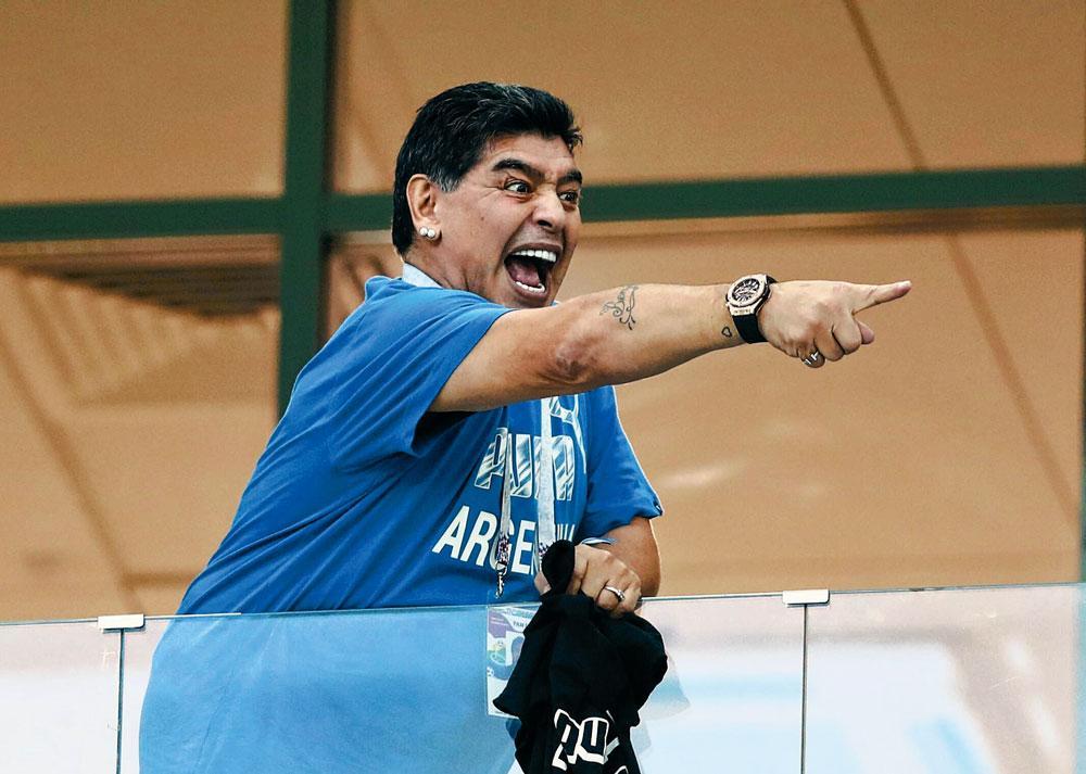 Lors du Mondial en Russie, Diego Maradona s'était distingué de manière peu reluisante.