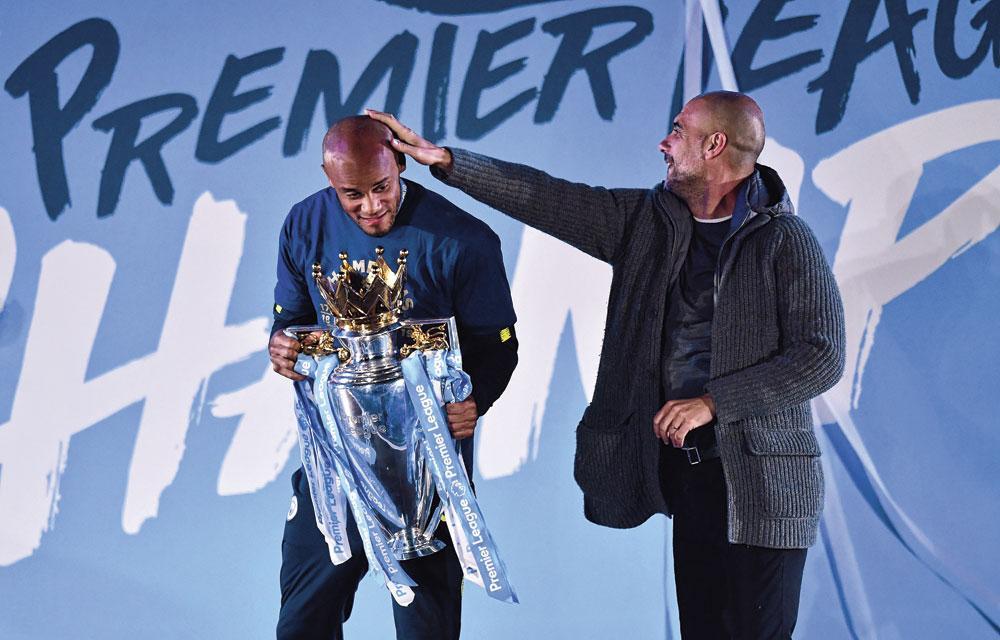 Kompany et Guardiola ont de nombreux points communs, à commencer par leur coiffure.