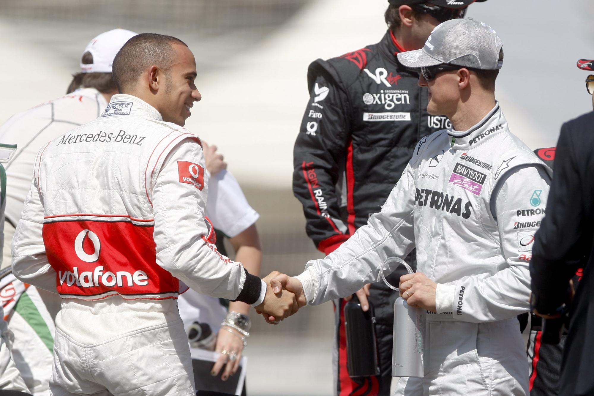 Les deux hommes au GP de Bahreïn, en 2010.