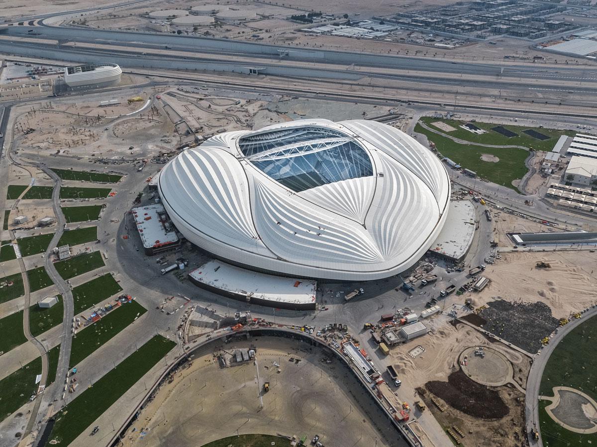 Le stade d'Al janoub, construit par l'entreprise belge Besix.