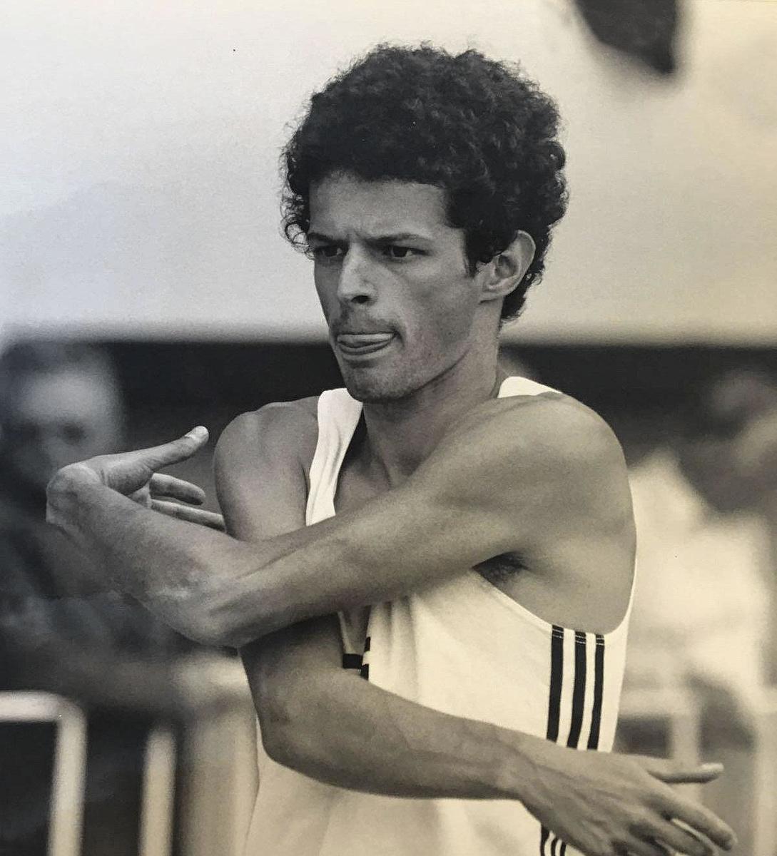 Jacques Borlée champion de Belgique sur 100 et 200 mètres en 1981.