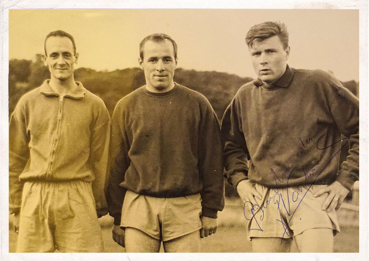 Jacky Vanhoren (à droite), en compagnie de Jean Bodart, père et grand-père de.