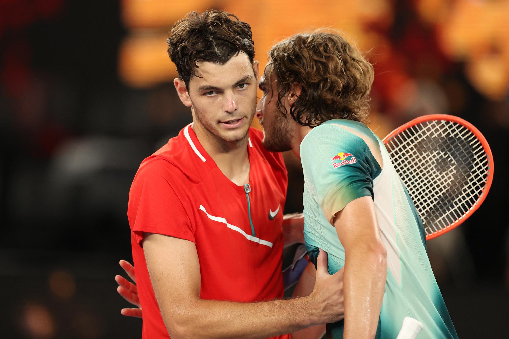 Tyler Fritz a presque énervé Stefanos Tsitsipas poussé aux 5 sets ce lundi.