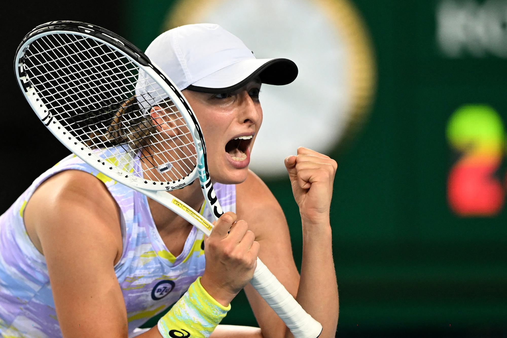 Premier quart à Melbourne pour Iga Swiatek, lauréate de Roland-Garros en 2020.